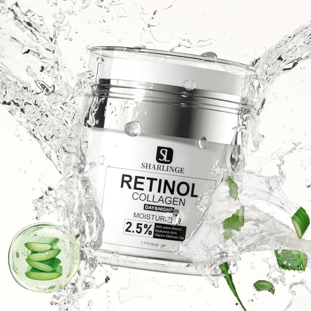 Retinol Cream, Retinol Face Moisturizer, Anti-Wrinkle Cream for Face w/Collagen